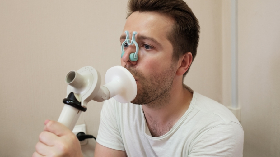 Prueba de espirometría